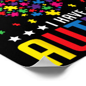 Bitte seien Sie geduldig, dass ich ein Autismus-Au Poster (Ecke)