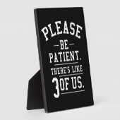 Bitte seien Sie geduldig, es gibt 3 von uns Fotoplatte (Seite)