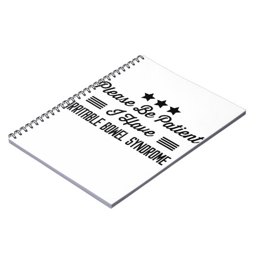 Bitte seien Sie geduldig, wenn ich ein reizbares D Notizblock (Linke Seite)