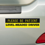 Bitte seien Sie geduldiger, stufengesteuerter Trei Autoaufkleber (Auf Auto)