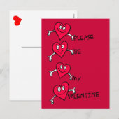 Bitte seien Sie mein Valentine - Postkarte (Vorne/Hinten)