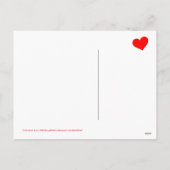 Bitte seien Sie mein Valentine - Postkarte (Rückseite)
