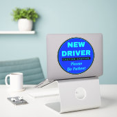 Bitte seien Sie Patient "New Driver" - Vorsicht Aufkleber (Laptop auf Schreibtisch)
