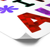 Bitte seien Sie so freundlich, dass ich AUTISM hab Poster (Ecke)