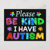 Bitte seien Sie so freundlich, dass ich AUTISM hab Postkarte (Vorderseite)
