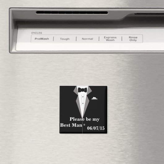 Bitte sein Sie mein Trauzeuge Speichern Sie das Da Magnet (In Situ (Geschirrspüler))