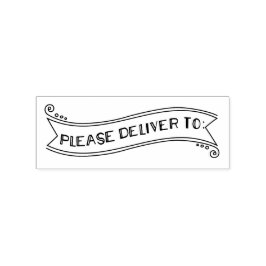 Bitte senden Sie an Banner E-Mail Art Gummistempel