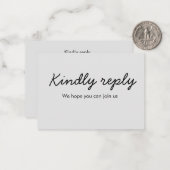 Bitte senden Sie mir einen Song mit freundlicher A Mitteilungskarte (Vorderseite/Rückseite Beispiel)