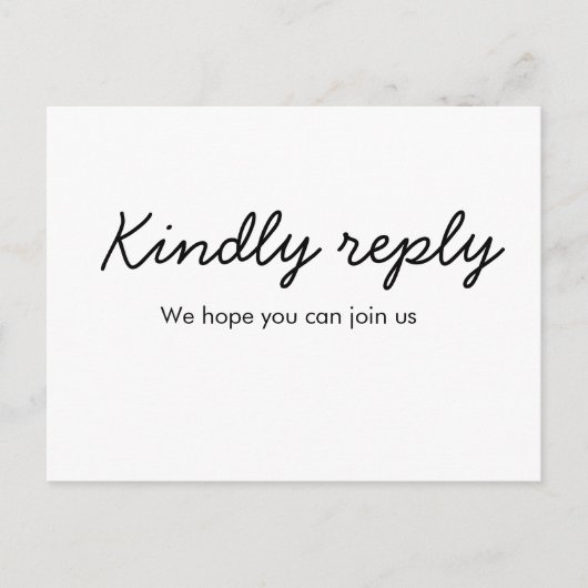 Bitte senden Sie mir einen Song mit freundlicher A Postkarte (Vorderseite)