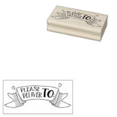 Bitte senden Sie uns das Banner zu Gummistempel (Stempel)