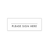 Bitte senden Sie uns hier | Moderne Signalisierung Permastempel (Design)
