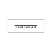 Bitte senden Sie uns hier | Moderne Signalisierung Permastempel (Design)