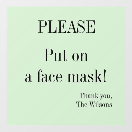 Bitte setzen Sie eine Bildmaske-Fensterklammern ei Fensteraufkleber (Blatt)