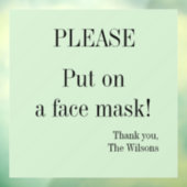 Bitte setzen Sie eine Bildmaske-Fensterklammern ei Fensteraufkleber (Blatt 3)