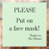 Bitte setzen Sie eine Bildmaske-Fensterklammern ei Fensteraufkleber (Blatt 2)