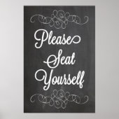 Bitte setzen Sie sich selbst ein Plakatzeichen. Poster (Vorne)