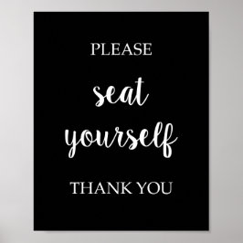 Bitte setzen Sie sich selbst Poster