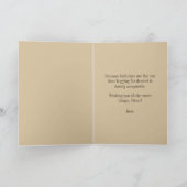 "Bitte, Sir, ich Wollte noch etwas Kuchen" Oliver Karte (Innenseite)