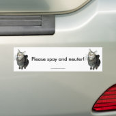 "Bitte Spay und neutralisieren Sie" Autoaufkleber (Auf Auto)