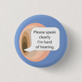 Bitte sprechen Sie deutlich, dass ich Button-Abzei Button (Vorderseite)