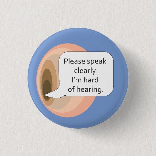 Bitte sprechen Sie deutlich, dass ich Button-Abzei Button (Vorderseite)