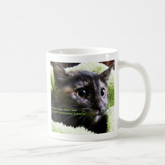 Bitte spucken Sie Ihre Katze Vermeidung unerwünsch Kaffeetasse (Rechts)