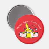 Bitte stapeln Sie hier Geschenke Magnet (Vorderseite/Rückseite)