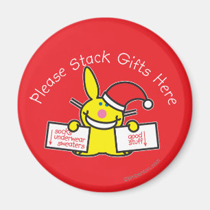 Bitte stapeln Sie hier Geschenke Magnet