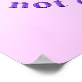 Bitte stehle mir mein Fell nicht, ich bin nicht da Poster (Ecke)