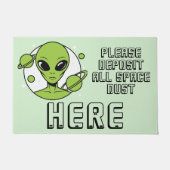 Bitte stellen Sie hier alle Staub ein. Fußmatte (Vorderseite)