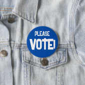 Bitte STIMMEN! Schaltfläche "Blaue Kampagne" Button (Beispiel)