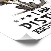 Bitte stören Sie die Katze Sarcasm Funny nicht Fotodruck (Ecke)