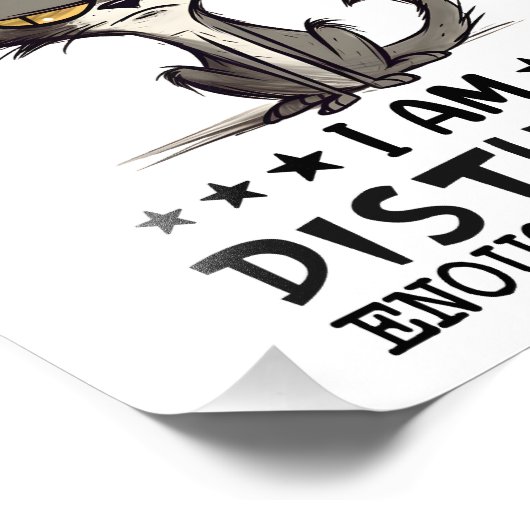 Bitte stören Sie die Katze Sarcasm Funny nicht Fotodruck (Ecke)