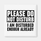 Bitte stören Sie mich nicht genug Magnet (Vorne)