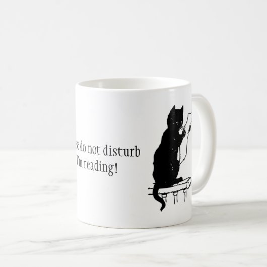 Bitte stören Sie nicht, ich lesen! Kaffeetasse (VorderseiteRechts)