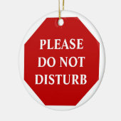 Bitte stören Sie nicht Tür-Aufhänger Keramik Ornament (Links)
