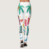 Bitte Strand, Sommer Stimmung Leggings (Rückseite)