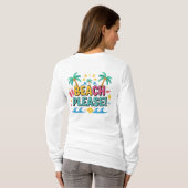 Bitte Strand Sommer Stimmung T-Shirt (Schwarz voll)