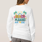 Bitte Strand Sommer Stimmung T-Shirt (Rückseite)