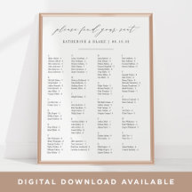 Bitte suchen Sie Ihren Sitzplatz | Alphabetische S