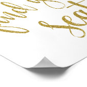 Bitte suchen Sie Ihren Sitzplatz-Glitzer 8x10-Hoch Poster (Ecke)