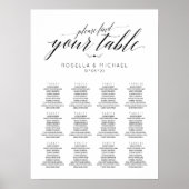 Bitte suchen Sie Ihren Sitzplatz - Hochzeitsskalen Poster (Vorne)