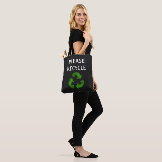 Bitte Tote Bag Gerecycelt Tasche (Am Model)