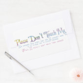 Bitte Touch mich nicht Rechteckiger Aufkleber (Umschlag)