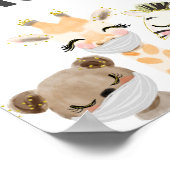 Bitte tragen Sie ein Maskensymbol, Maske erforderl Poster (Ecke)