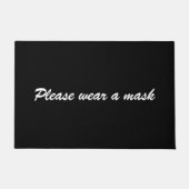 Bitte tragen Sie ein schwarzes, benutzerdefinierte Fußmatte (Vorderseite)