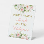 Bitte tragen Sie eine Maske Sockelschild (Vorderseite)