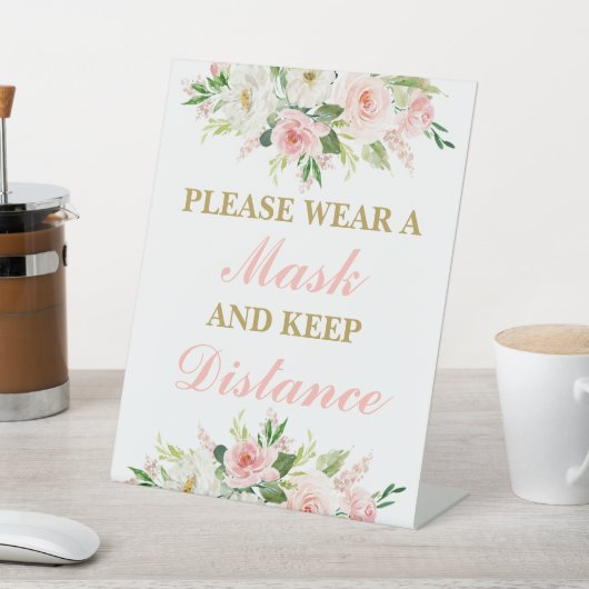 Bitte tragen Sie eine Maske Sockelschild (In SItu)