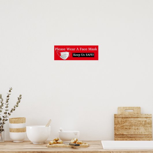 Bitte tragen Sie eine Maskenfenster-Größe. Poster (Küche)