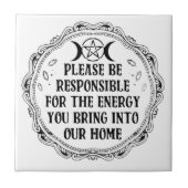 Bitte tragen Sie Verantwortung Fliese (Vorderseite)